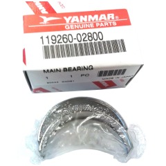YANMAR Main Bearing Shell 2TNV 3TNE 4TN - Genuine - 119260-02800